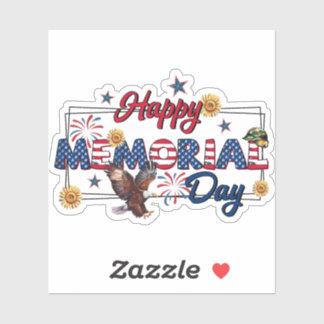 Pegatina Happy Memorial Day