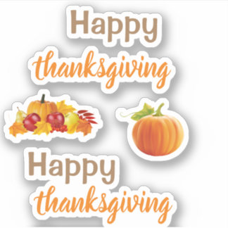 Pegatina Happy thanksgiving Stickers