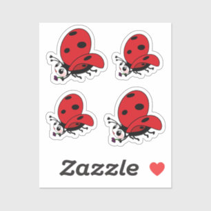 Pegatina Happy Wings Ladybug