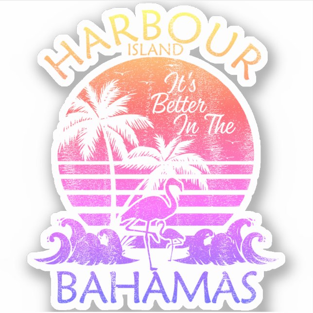 Pegatina  Harbour Island Cruise (Anverso)