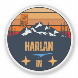 Pegatina Harlan, Indiana