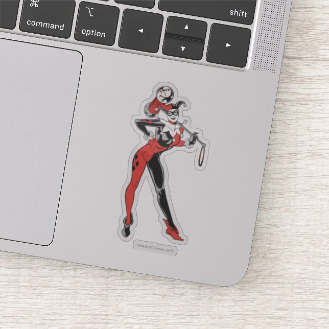 Pegatina Harley Quinn Con Mallet (Detalle)