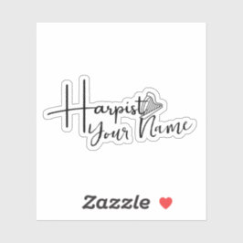 Pegatina Harp personalizado