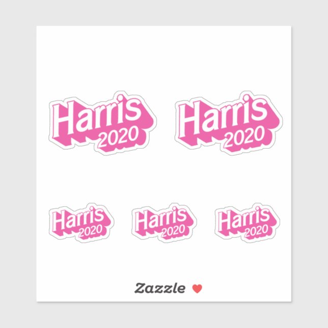 Pegatina Harris 2020 Orgullo Rosa (Hoja)