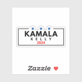 Pegatina Harris Kelly 2024 Kamala Mark Democrat VP Election