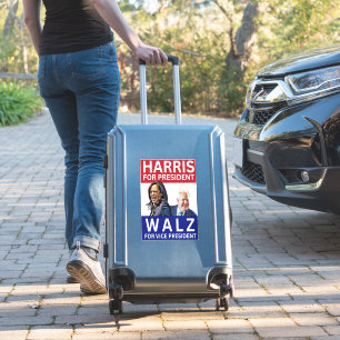Pegatina Harris Por El Presidente Walz Para El Vicepresiden