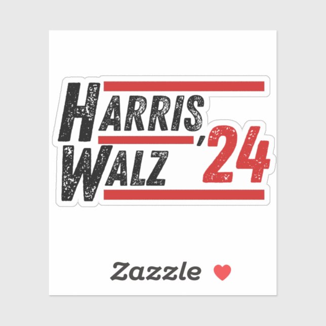 Pegatina Harris Walz 24 (Hoja)