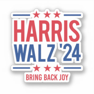 Pegatina Harris Walz '24 - Devolver alegría