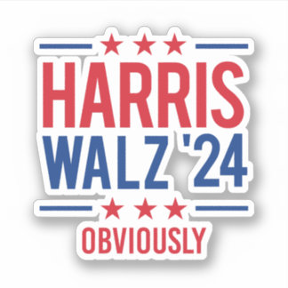 Pegatina Harris Walz '24 - Obviamente