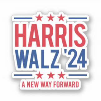 Pegatina Harris Walz '24 - Una nueva forma de avanzar