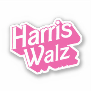 Pegatina Harris Walz Pink