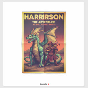 Pegatina Harrison el Viajero – Concepto de Espíritu de Aven