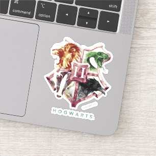 Pegatina Harry Potter   acuarela Escudo HOGWARTS™