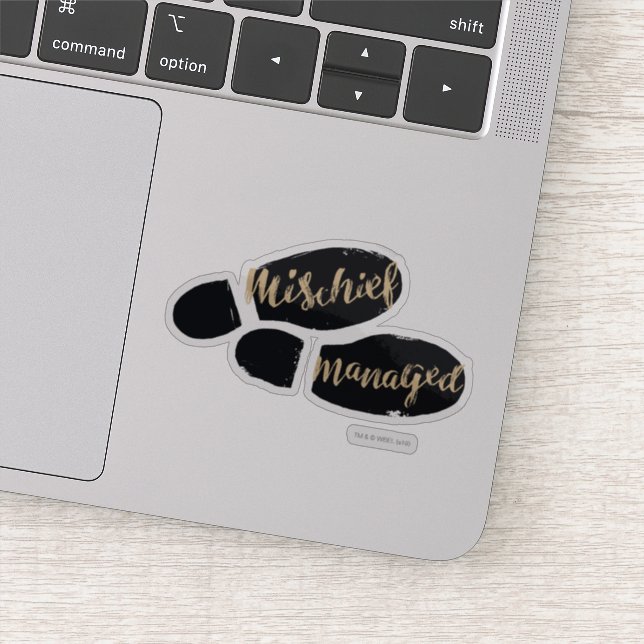 Pegatina Harry Potter| Huellas de mapa gestionadas por MISC (Detalle)