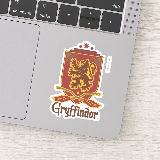 Pegatina Harry Potter | Tarjeta Gryffindor QUIDDITCH™ (Detalle)