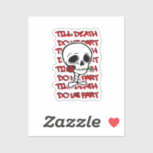 Pegatina Hasta que la muerte nos haga parte clásica - De Ha