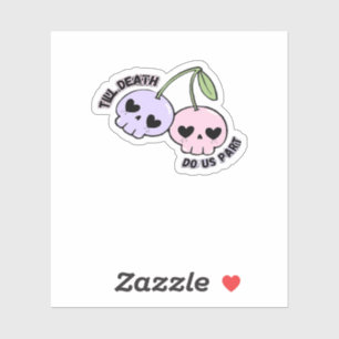 Pegatina Hasta que la muerte nos haga parte - Diseño de crá
