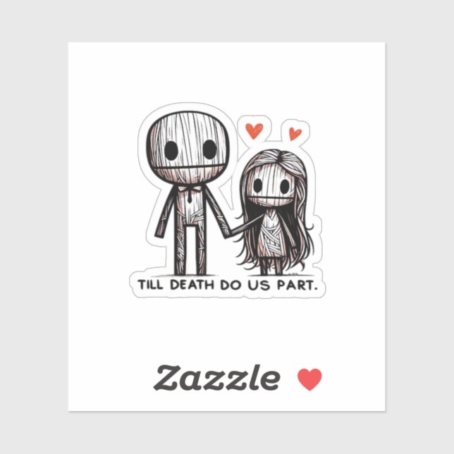 Pegatina Hasta que la muerte nos haga un clásico - Gracioso (Hoja)