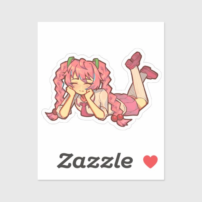 Pegatina Hatsune Miku Sakura Ver. (Hoja)