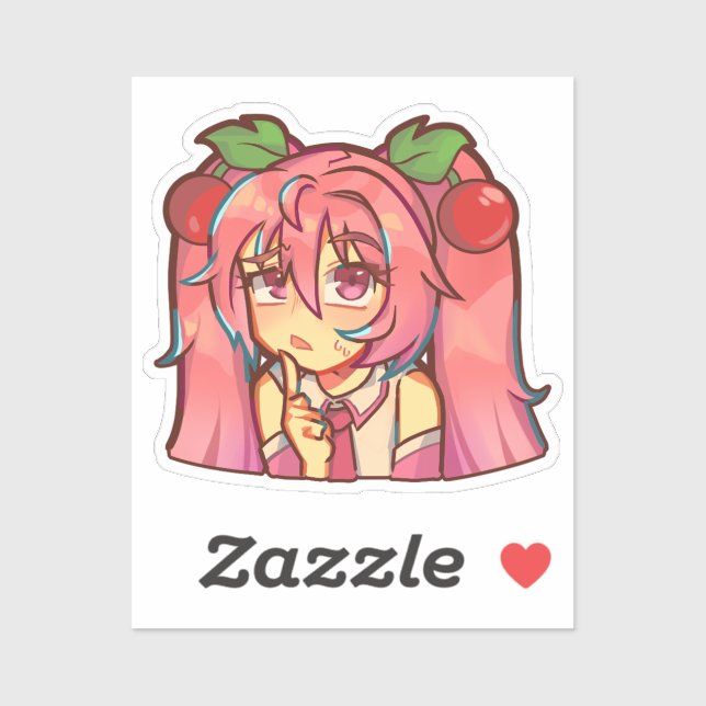 Pegatina Hatsune Miku Sakura Ver. Sticker (Hoja)