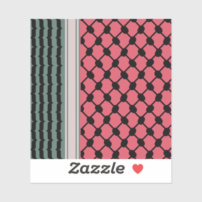 Pegatina Hatta Keffiyeh Kufiya Folk (Hoja)