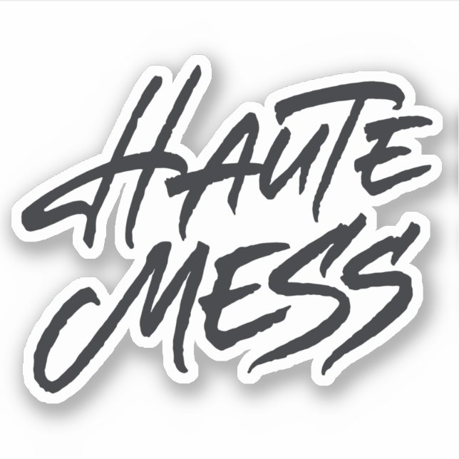 Pegatina Haute Mess (Anverso)