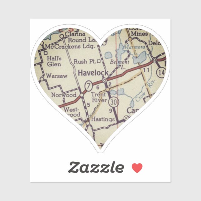 Pegatina Havelock Ontario (Hoja)