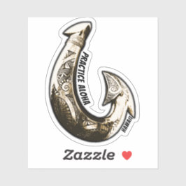 Pegatina Hawai Practice Aloha - Tribal Hook