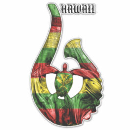 Pegatina Hawaii Honu Tribal Hook Kanaka Maoli