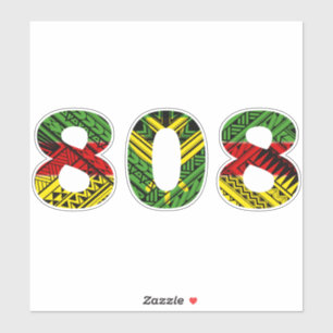 Pegatina Hawaii Kakau Kanaka Maoli