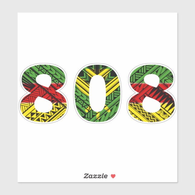 Pegatina Hawaii Kakau Kanaka Maoli (Hoja)