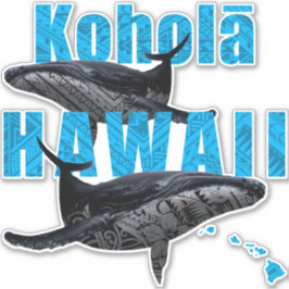 PEGATINA HAWAII, TRIBAL POLINESIANO, ISLAS HAWAII