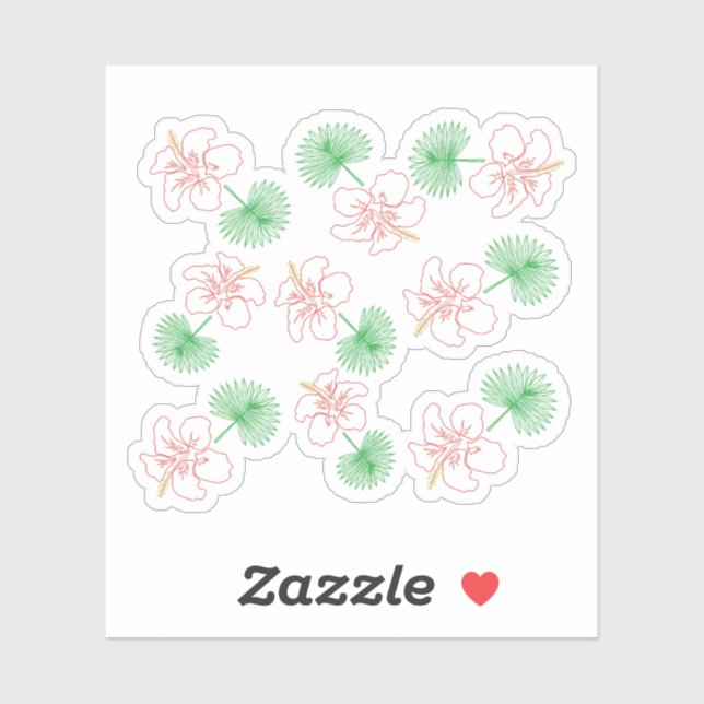 Pegatina Hawaiian 02 (Hoja)
