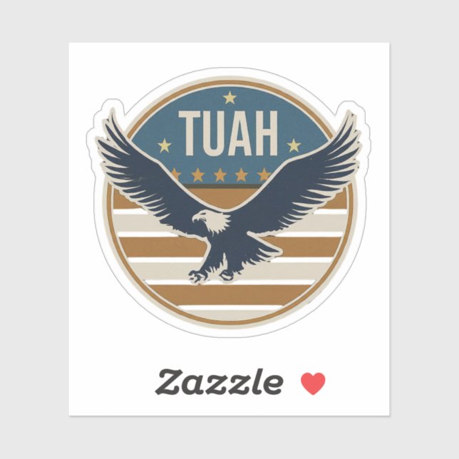 Pegatina Hawk Tuah Sunset (Hoja)