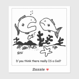 Pegatina ¿Hay bacalao? Personalizado.