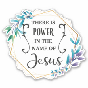 Pegatina Hay poder en el nombre de Jesús