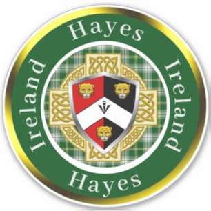 Pegatina Hayes Shield y Celtic Cross Personalizado