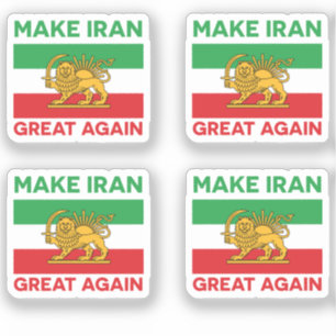 Pegatina Haz de nuevo grande a Irán Persa II