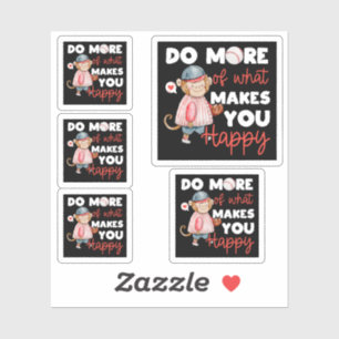 Pegatina Haz más de lo que te hace feliz - Béisbol