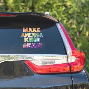 Pegatina Haz que América sea amable de nuevo Arcoíris LGBTQ