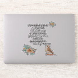 Pegatina He aquí las aves de la Biblia del aire contra el P
