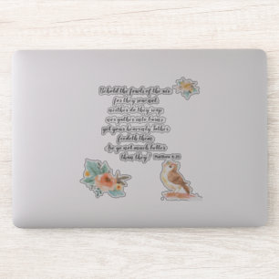 Pegatina He aquí las aves de la Biblia del aire contra el P