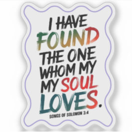 Pegatina "He encontrado al que amo" Pincel