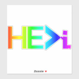 Pegatina HE>REZO DE RODILLAS - ÉL es mayor que RNB