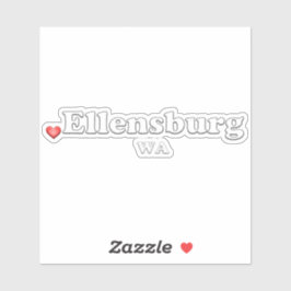 Pegatina Heart Ellensburg WA