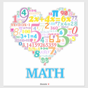 Pegatina Heart Math