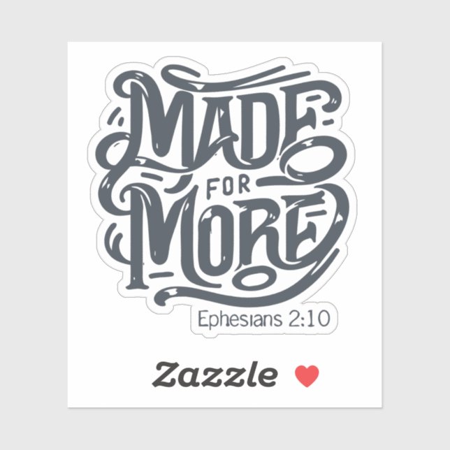 Pegatina Hecho para más (Hoja)