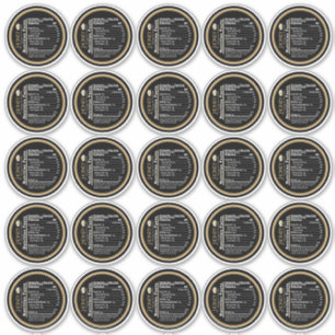 Pegatina Hechos de nutrición de miel de 2.5" Flor silvestre