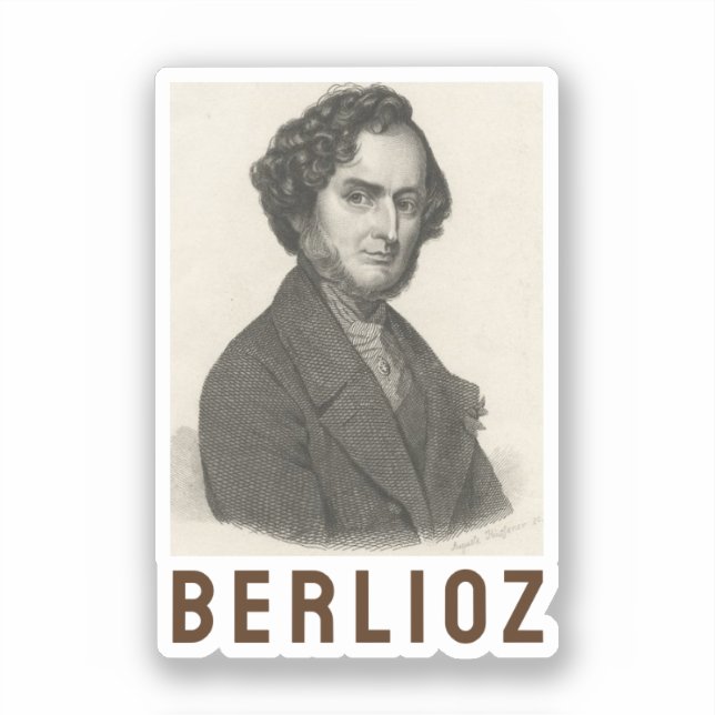 Pegatina Hector Berlioz (Anverso)
