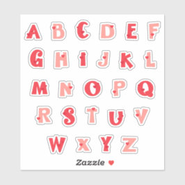 Pegatina Hedge Hugs Lowercase Alphabet Stickers | Cute Hedg